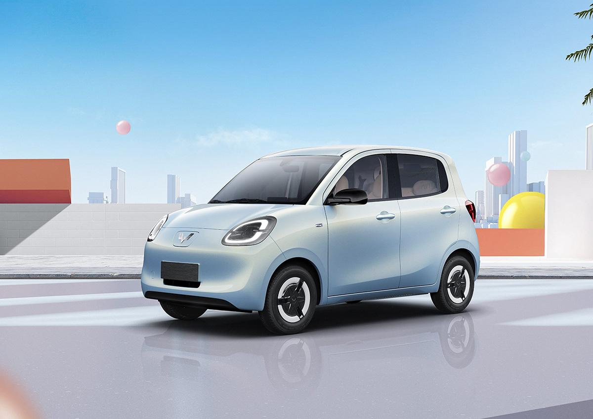 適合買菜、接娃的代步小車:新款五菱宏光MINIEV四門版官圖發布