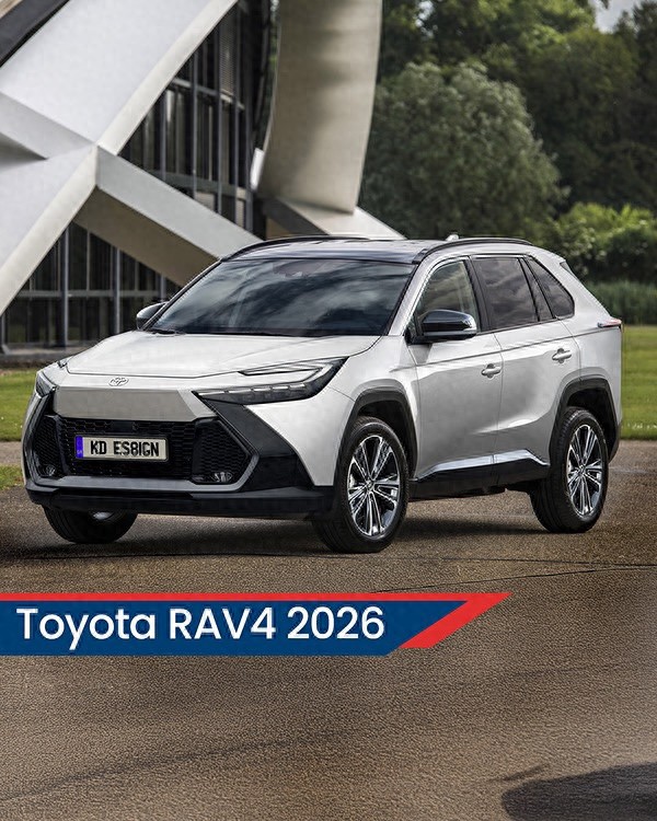 全新一代豐田RAV4榮放假想圖曝光 造型科幻 新增純電動(dòng)力可選