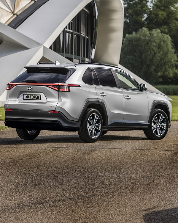 全新一代豐田RAV4榮放假想圖曝光 造型科幻 新增純電動(dòng)力可選